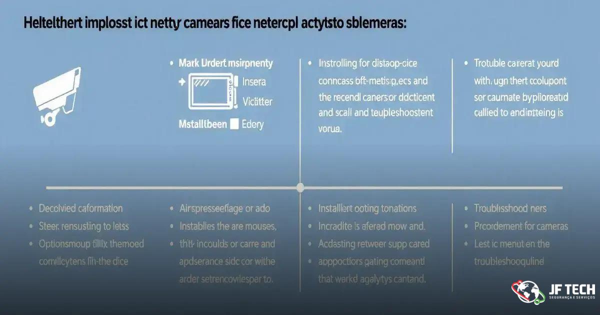 Implantação e manutenção de câmeras conectadas à rede