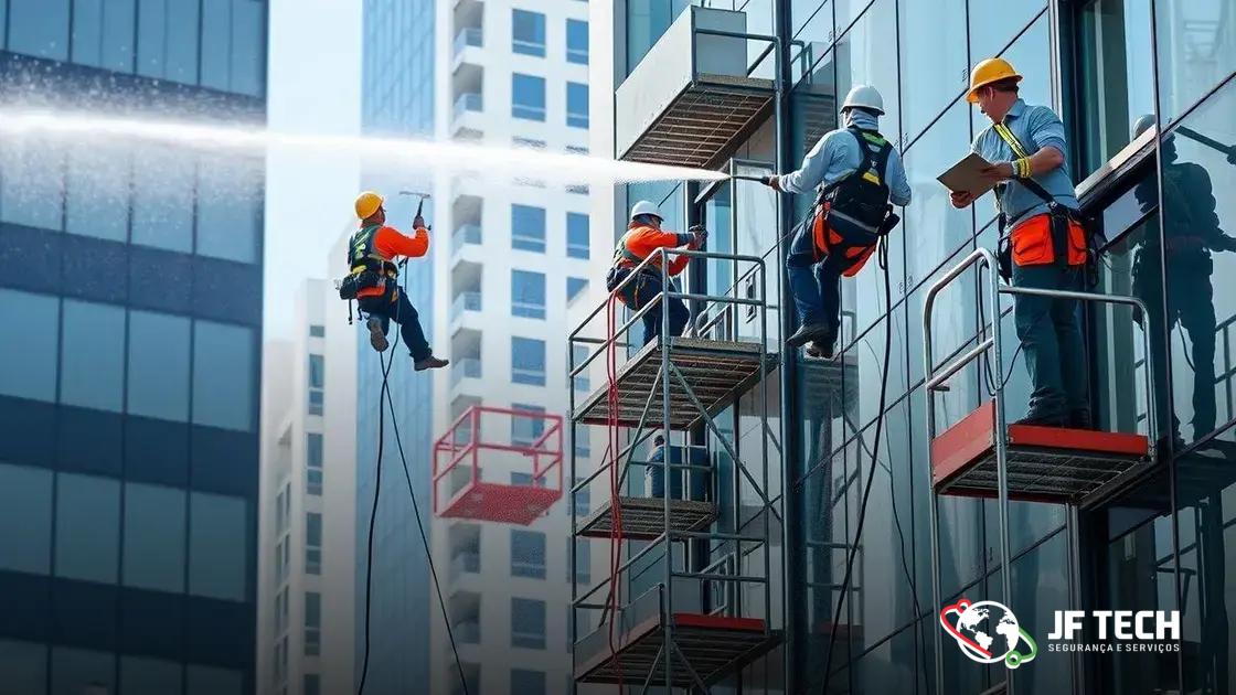 Técnicas e equipamentos usados na limpeza de fachadas Técnicas e equipamentos usados na limpeza de fachadas