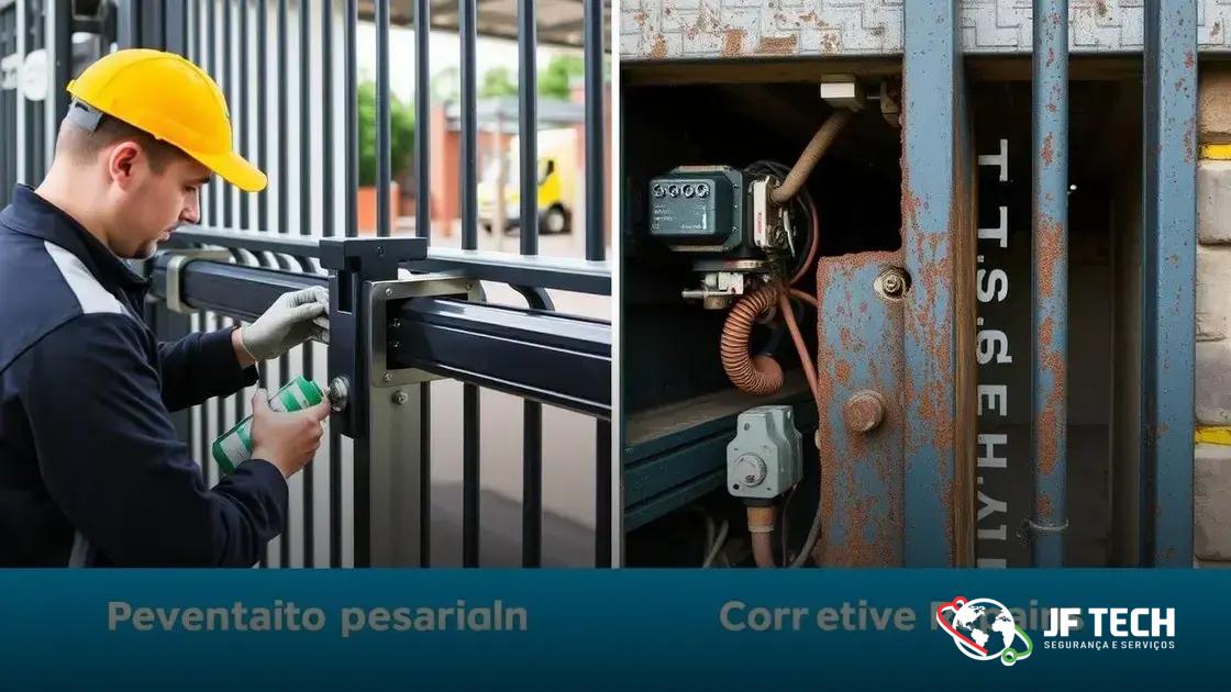 tipos de manutenção para portões automáticos: preventiva e corretiva tipos de manutenção para portões automáticos: preventiva e corretiva